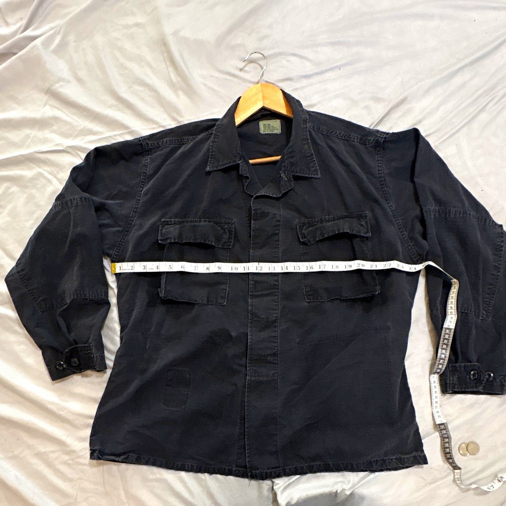 Military Combat Coat Jacket Black Large-Long Stock No. 8415-01-004-1690